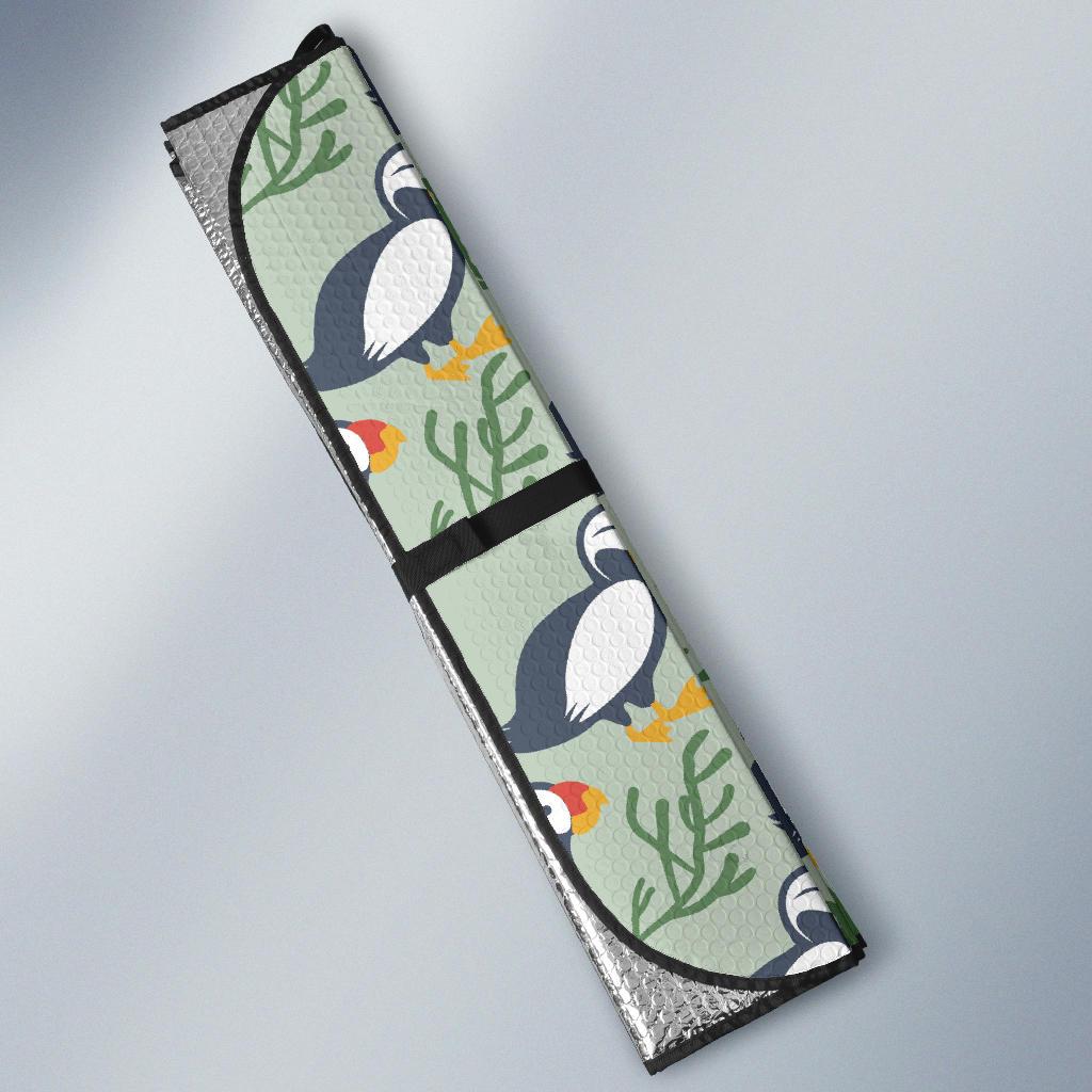 Puffin Pattern Print Design A04 Car Sun Shades-JORJUNE.COM