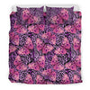Purple Butterfly Leopard Duvet Cover Bedding Set