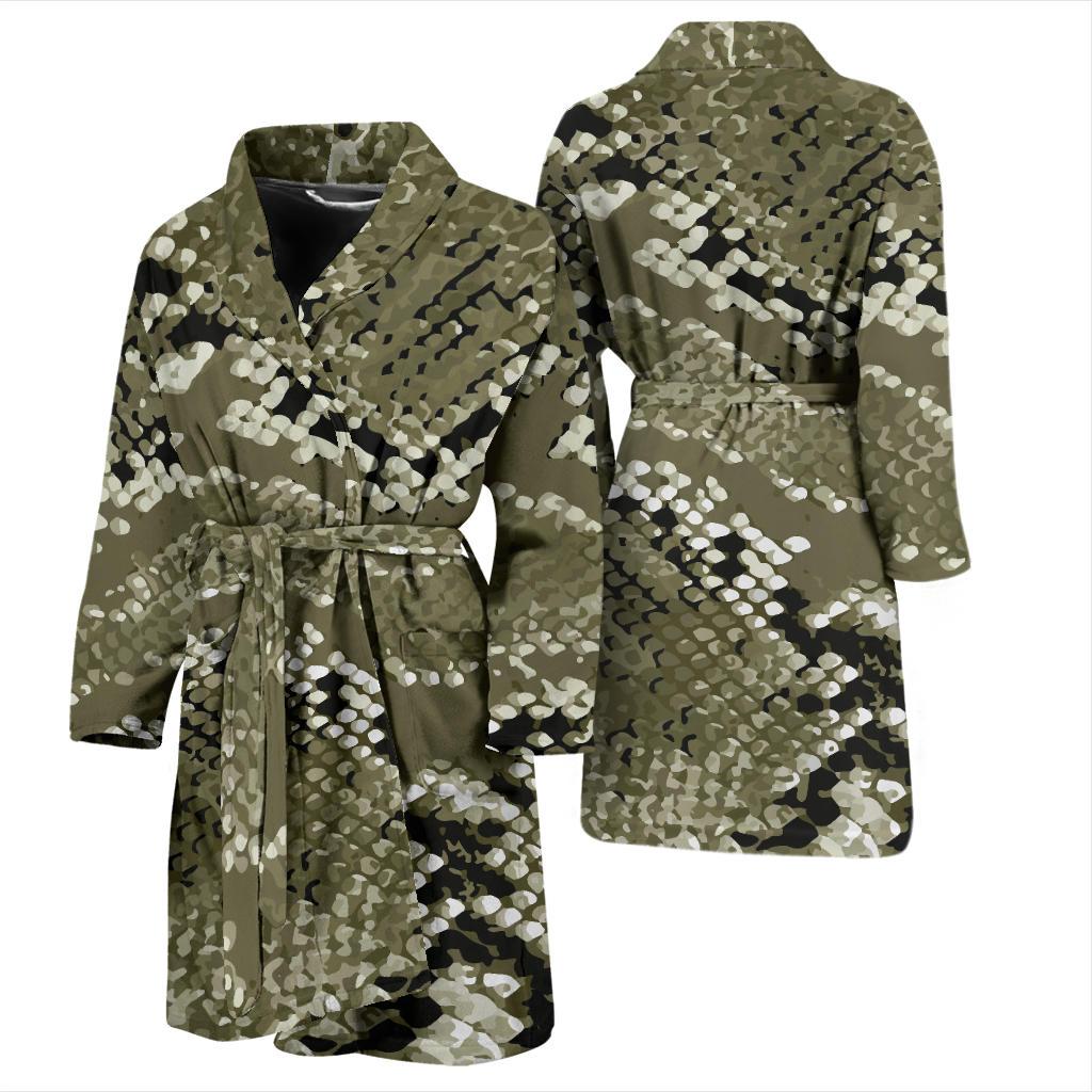 Python Pattern Print Design A04 Men Bathrobe-JORJUNE.COM