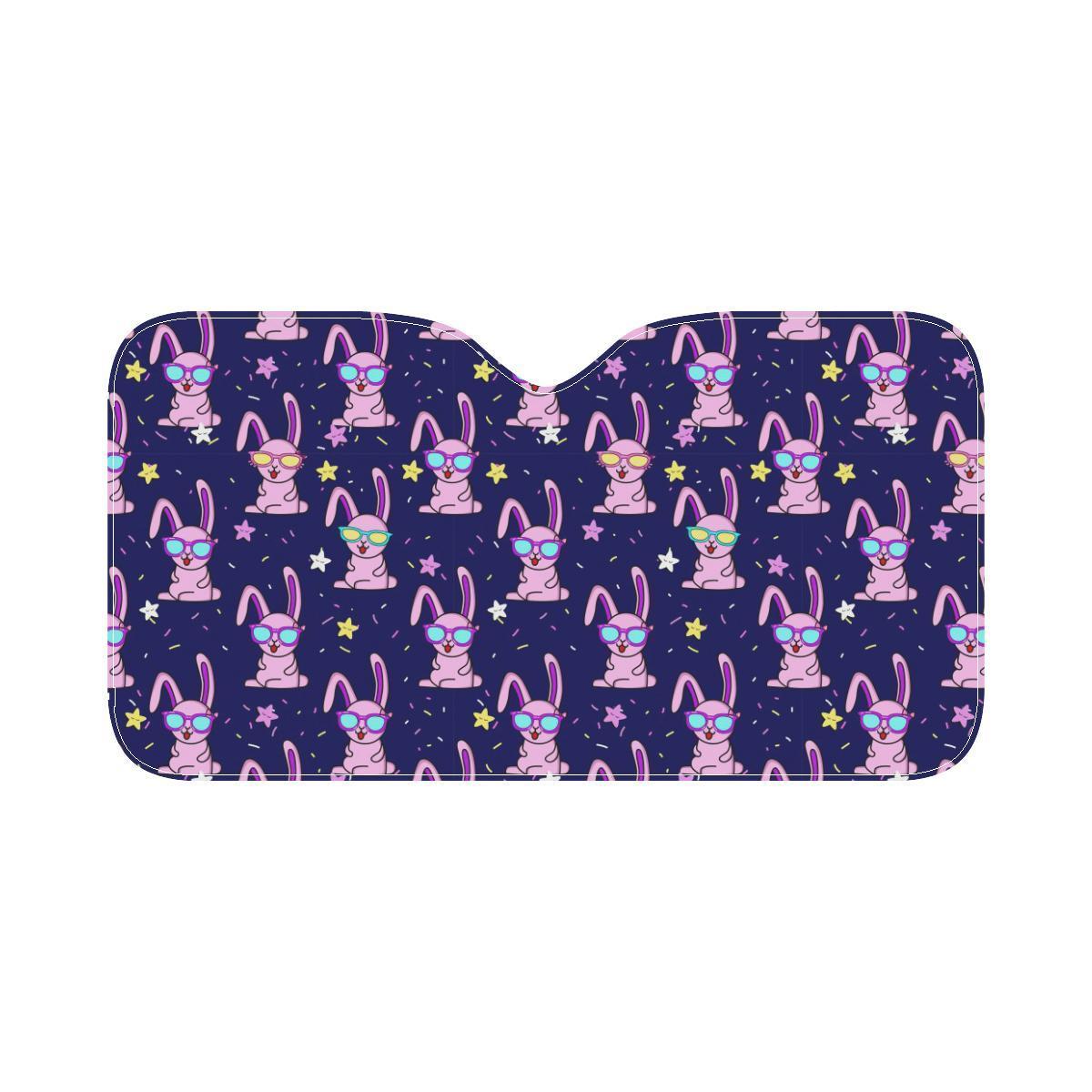 Rabbit Baby Pattern Print Design RB015 Car Sun Shade-JorJune