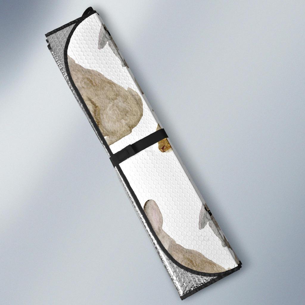 Rabbit Pattern Print Design 02 Car Sun Shades-JORJUNE.COM