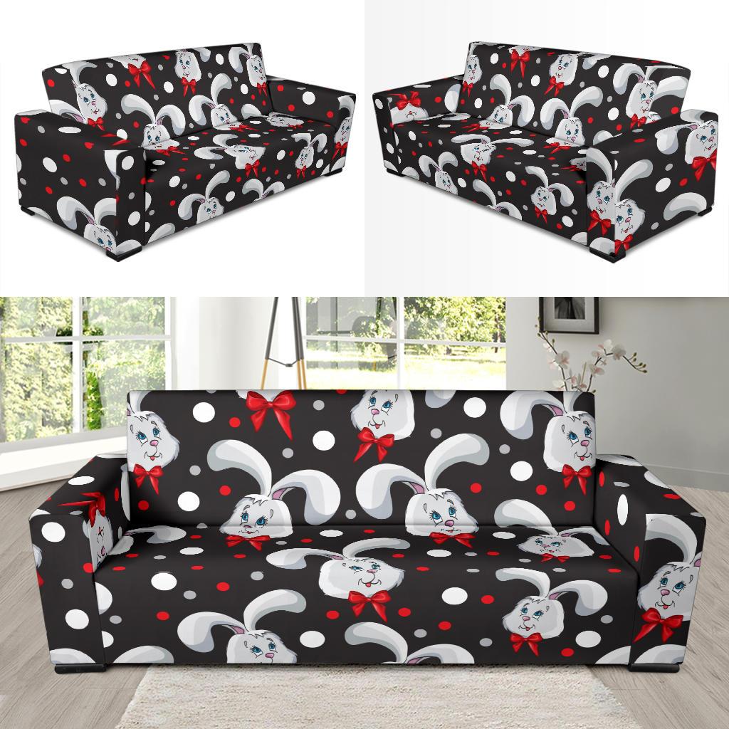 Rabbit Pattern Print Design RB012 Sofa Slipcover-JORJUNE.COM