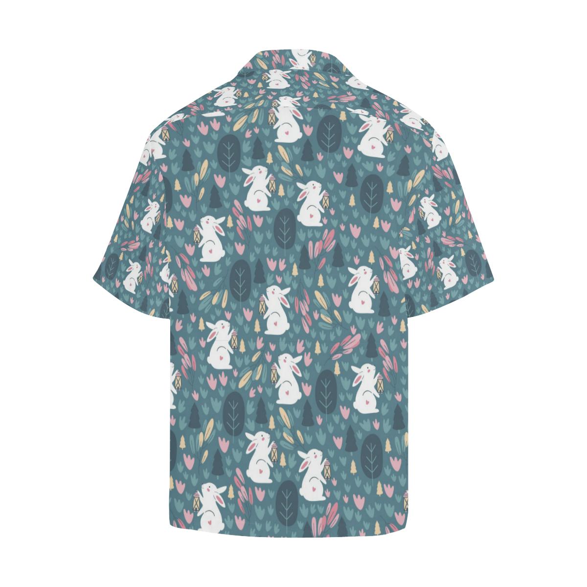 Rabbit Pattern Print Design RB013 Men Hawaiian Shirt-JorJune