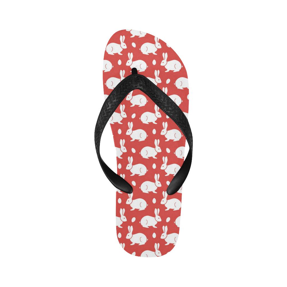 Rabbit Pattern Print Design RB017 Flip Flops-JorJune