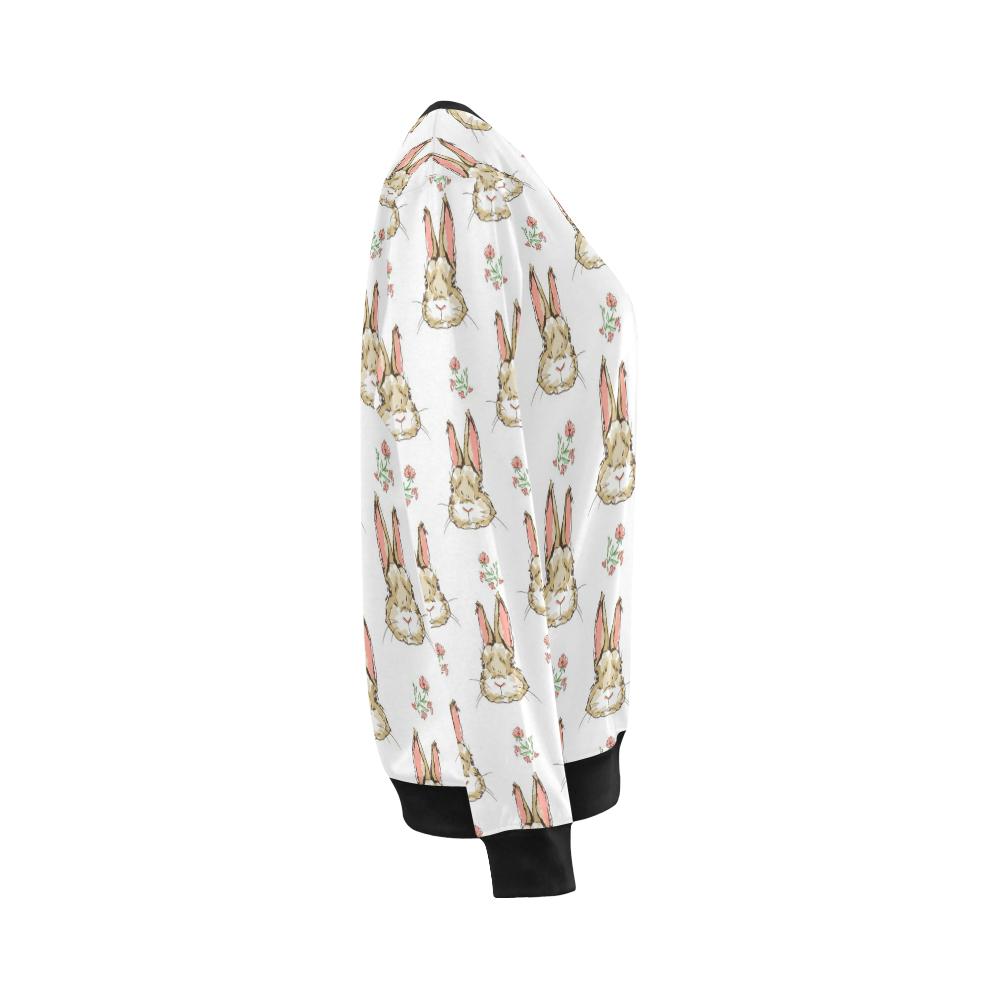 Rabbit Pattern Print Design RB09 Women Long Sleeve Sweatshirt-JorJune