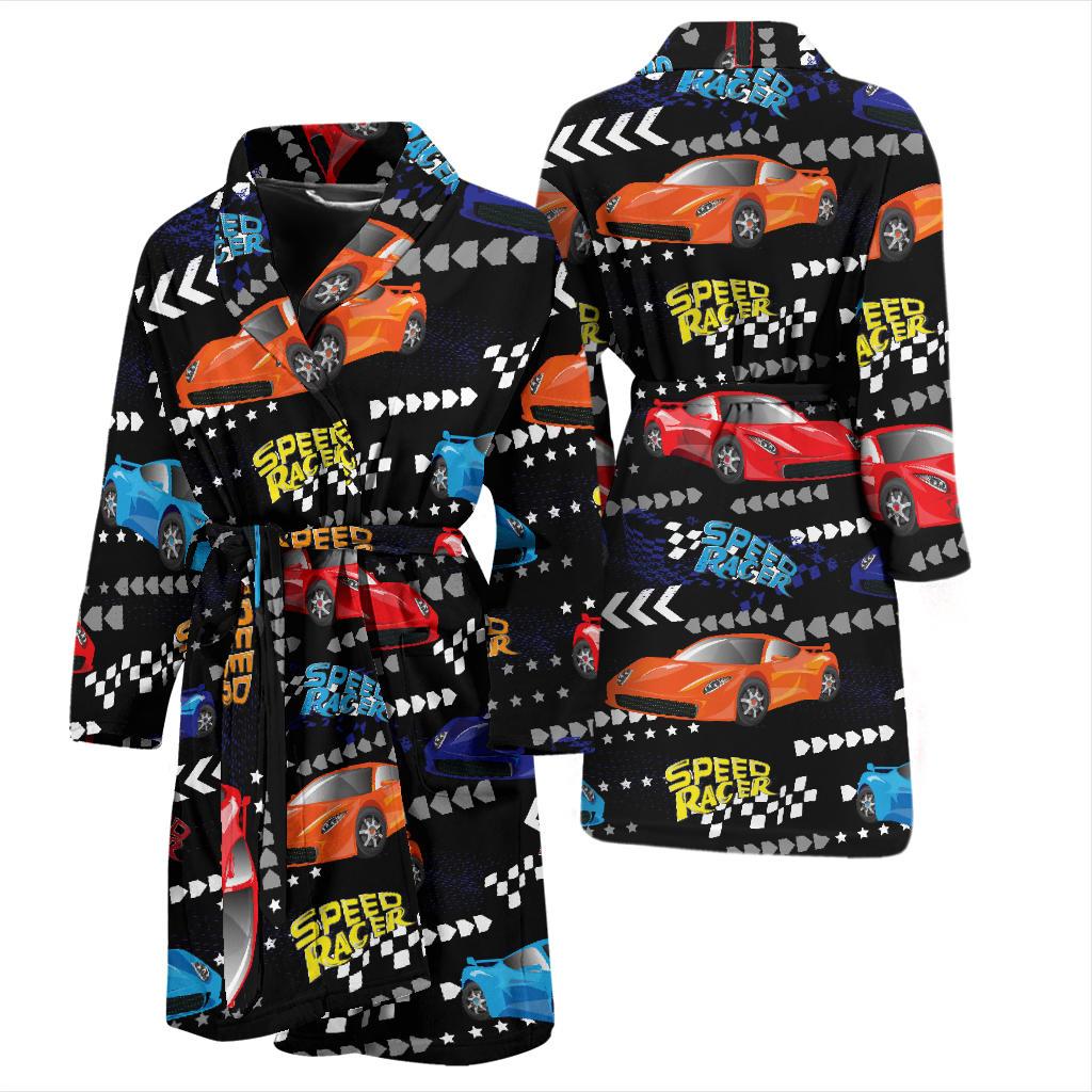 Racing Pattern Print Design A05 Men Bathrobe-JORJUNE.COM
