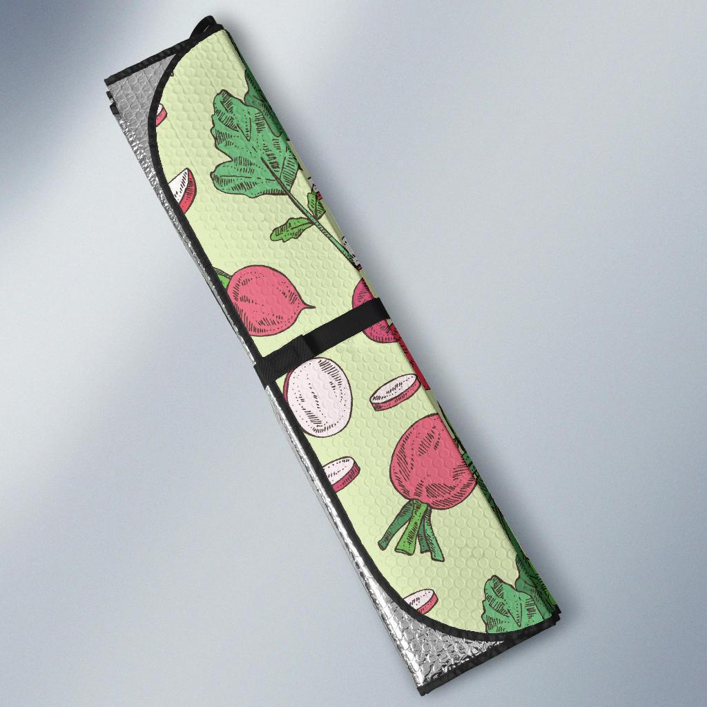 Radish Pattern Print Design A04 Car Sun Shades-JORJUNE.COM