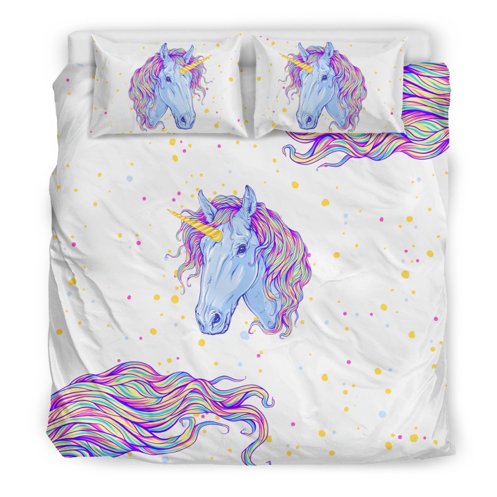 Rainbow Unicorn Duvet Cover Bedding Set
