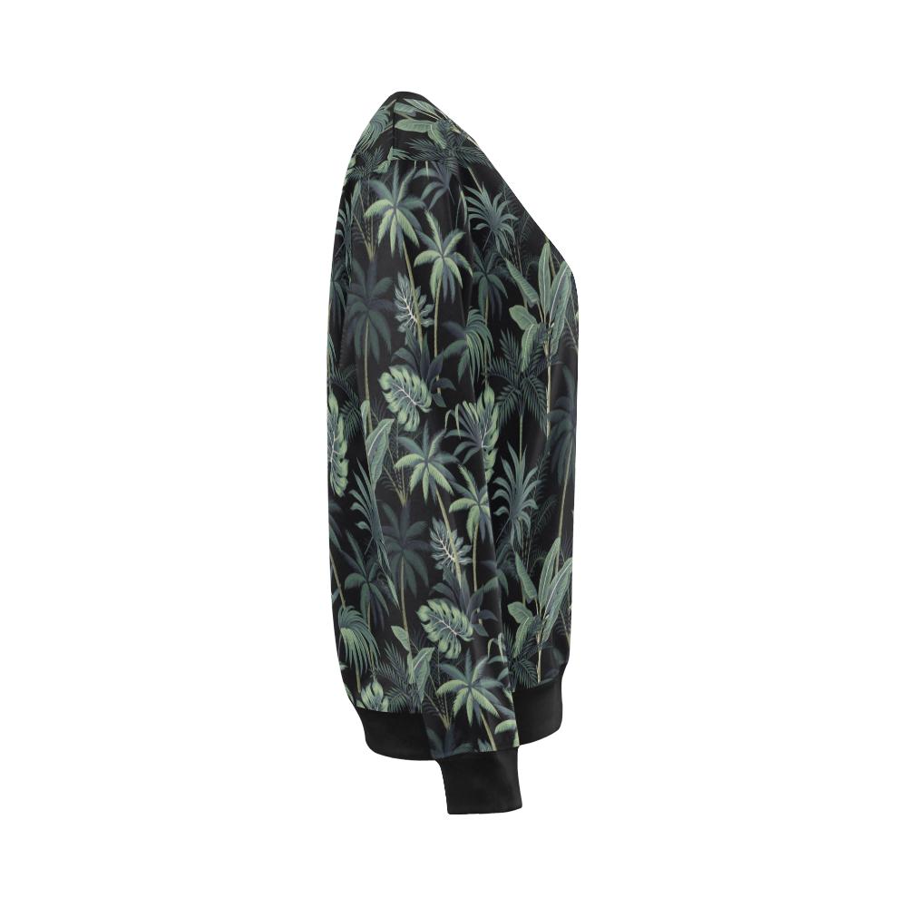Rainforest Pattern Print Design RF02 Women Long Sleeve Sweatshirt-JorJune