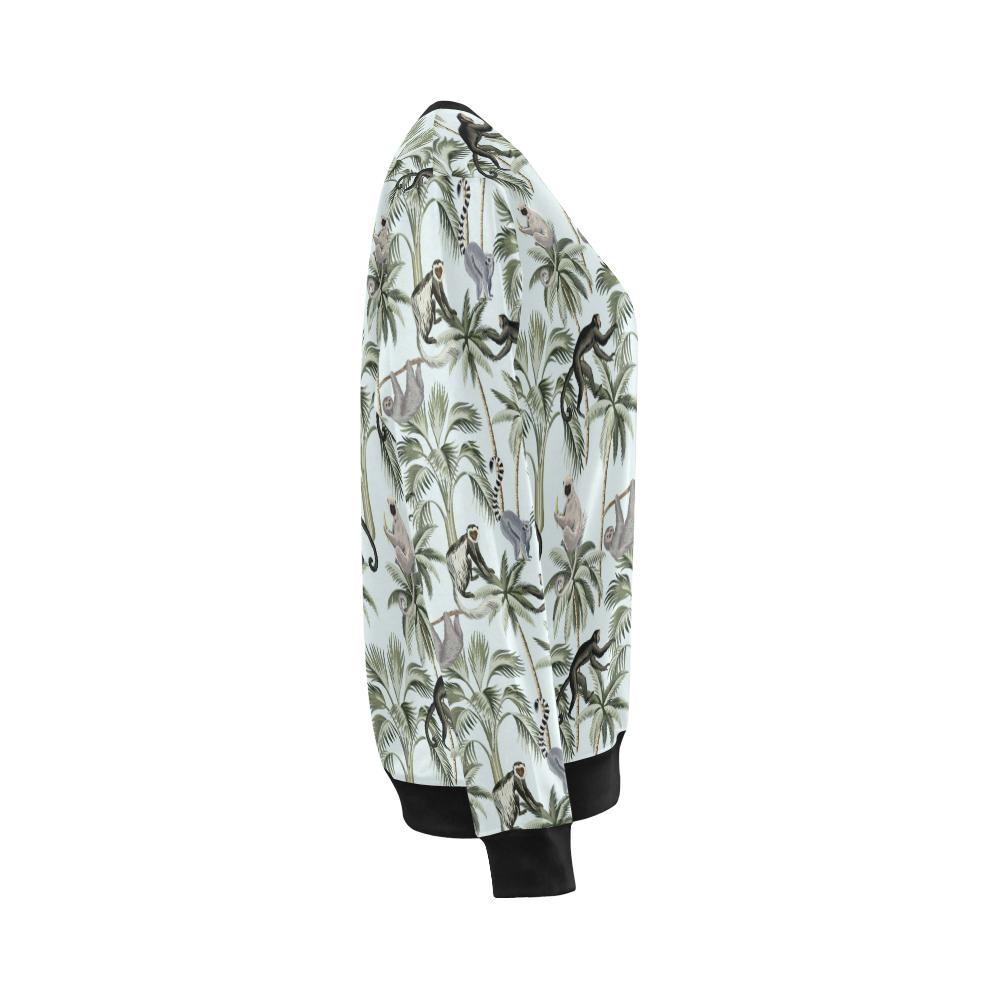 Rainforest Pattern Print Design RF04 Women Long Sleeve Sweatshirt-JorJune