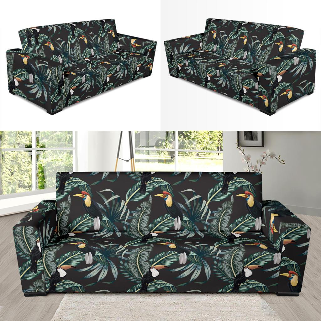 Rainforest Pattern Print Design RF06 Sofa Slipcover-JORJUNE.COM