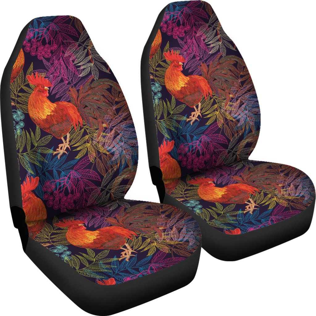 Rooster Print Style Universal Fit Car Seat Covers