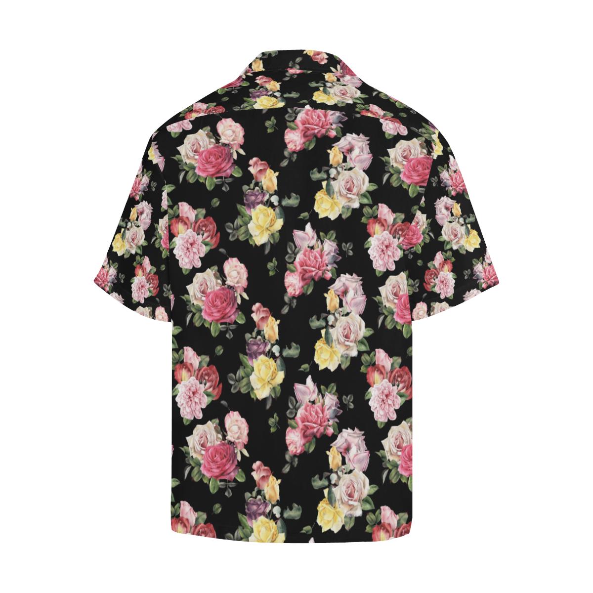 Rose Pattern Print Design RO010 Men Hawaiian Shirt-JorJune