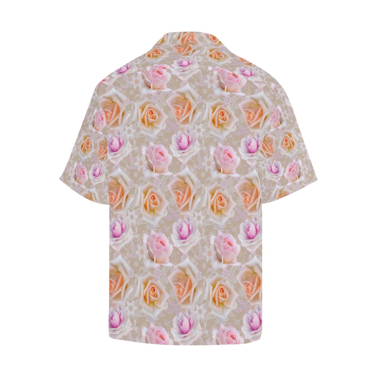 Rose Pattern Print Design RO011 Men Hawaiian Shirt-JorJune