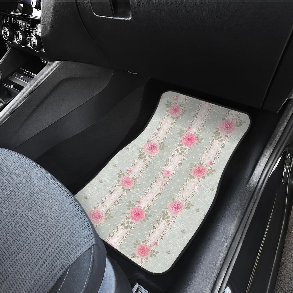 Rose Pattern Print Design RO016 Car Floor Mats-JORJUNE.COM