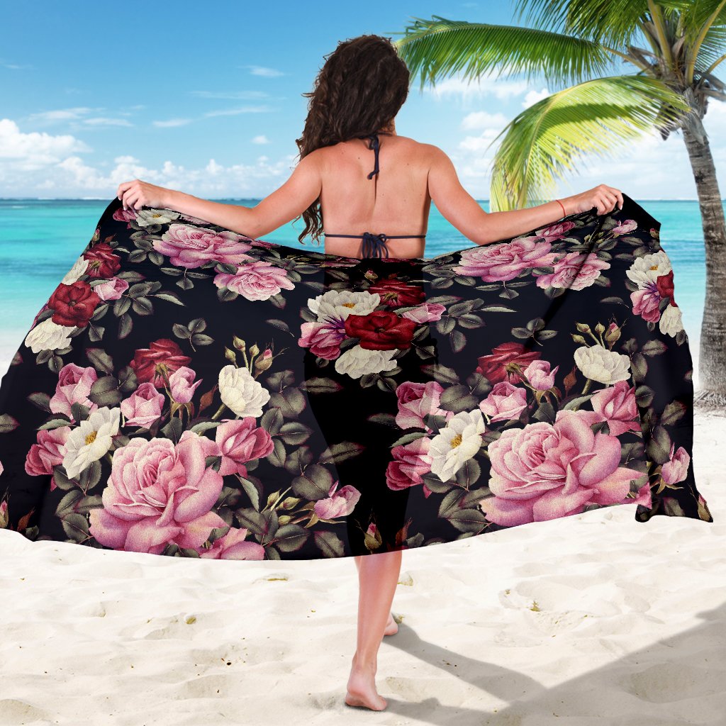 Rose Pattern Sarong Pareo Wrap