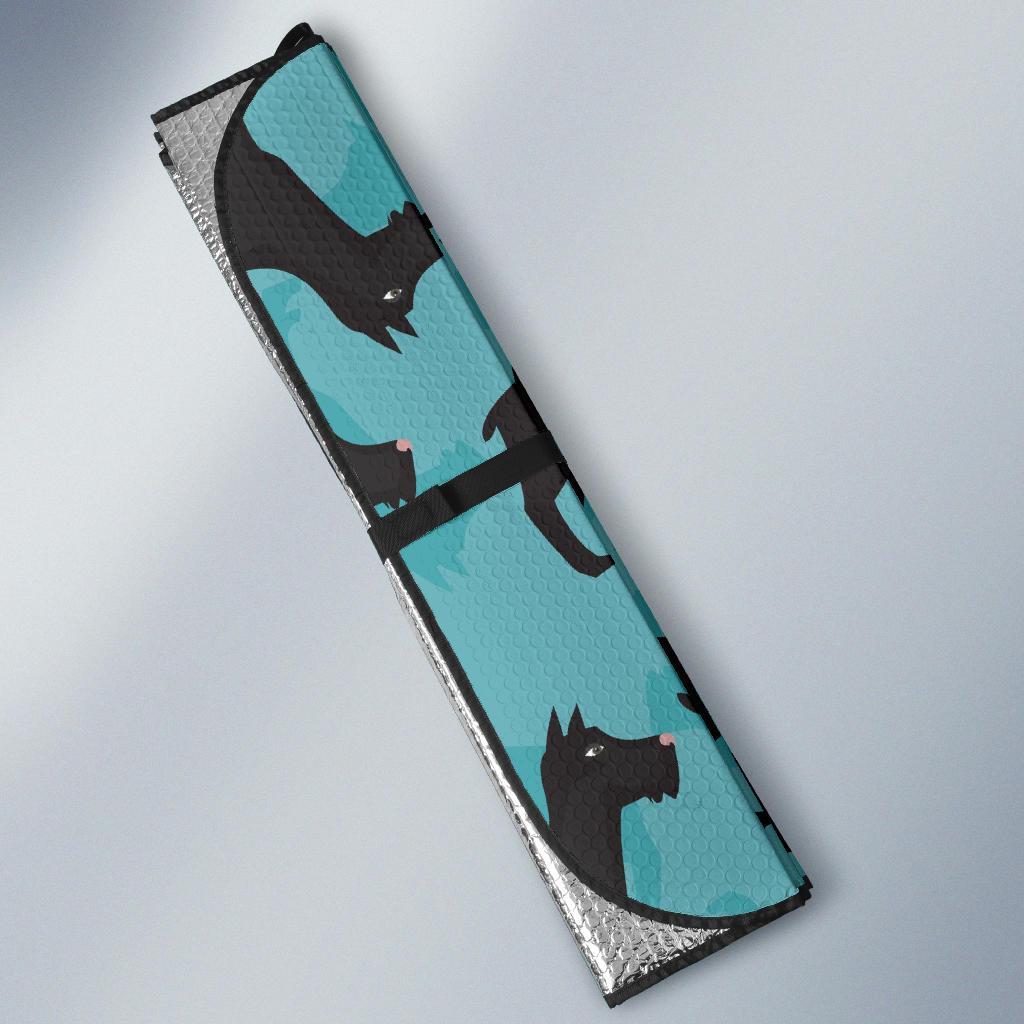 Schnauzers Pattern Print Design A01 Car Sun Shades-JORJUNE.COM