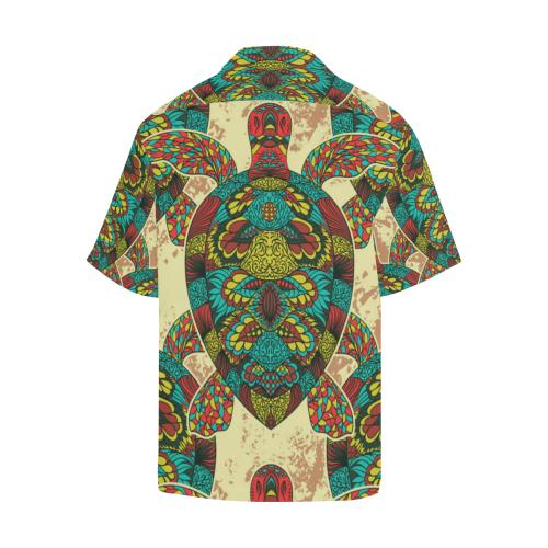 Sea Turtle Colorful Tribal Men Hawaiian Shirt