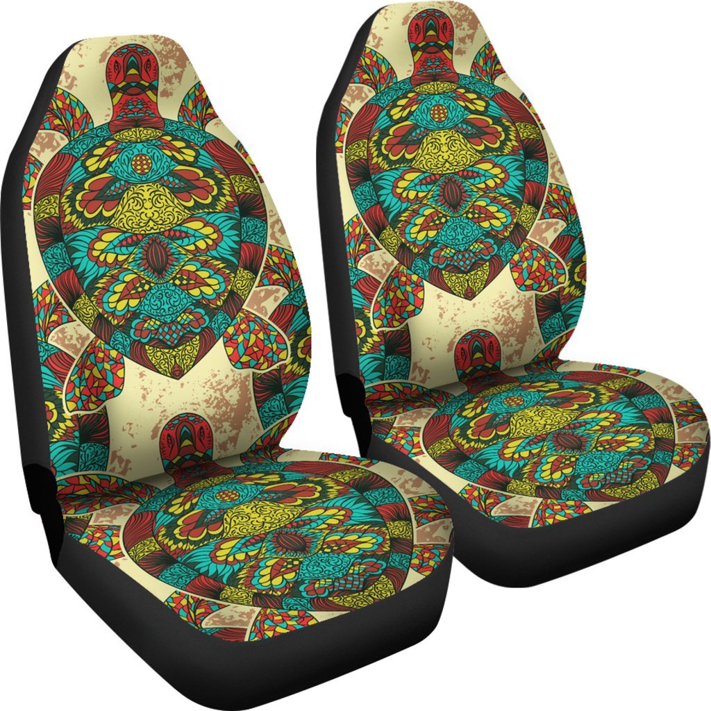 Colorful Sea Turtle Universal Fit Car Seat Covers