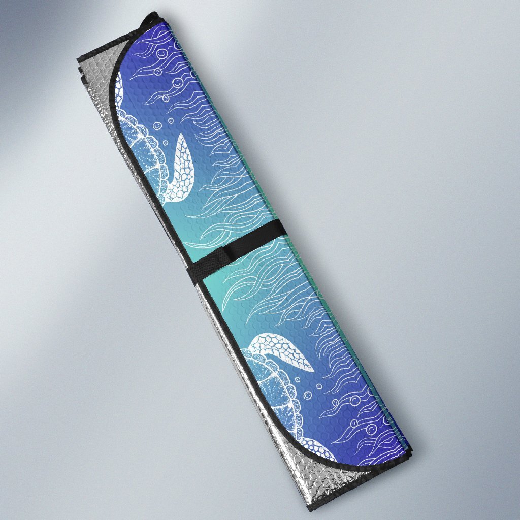 Sea Turtle Draw Car Sun Shade-JorJune