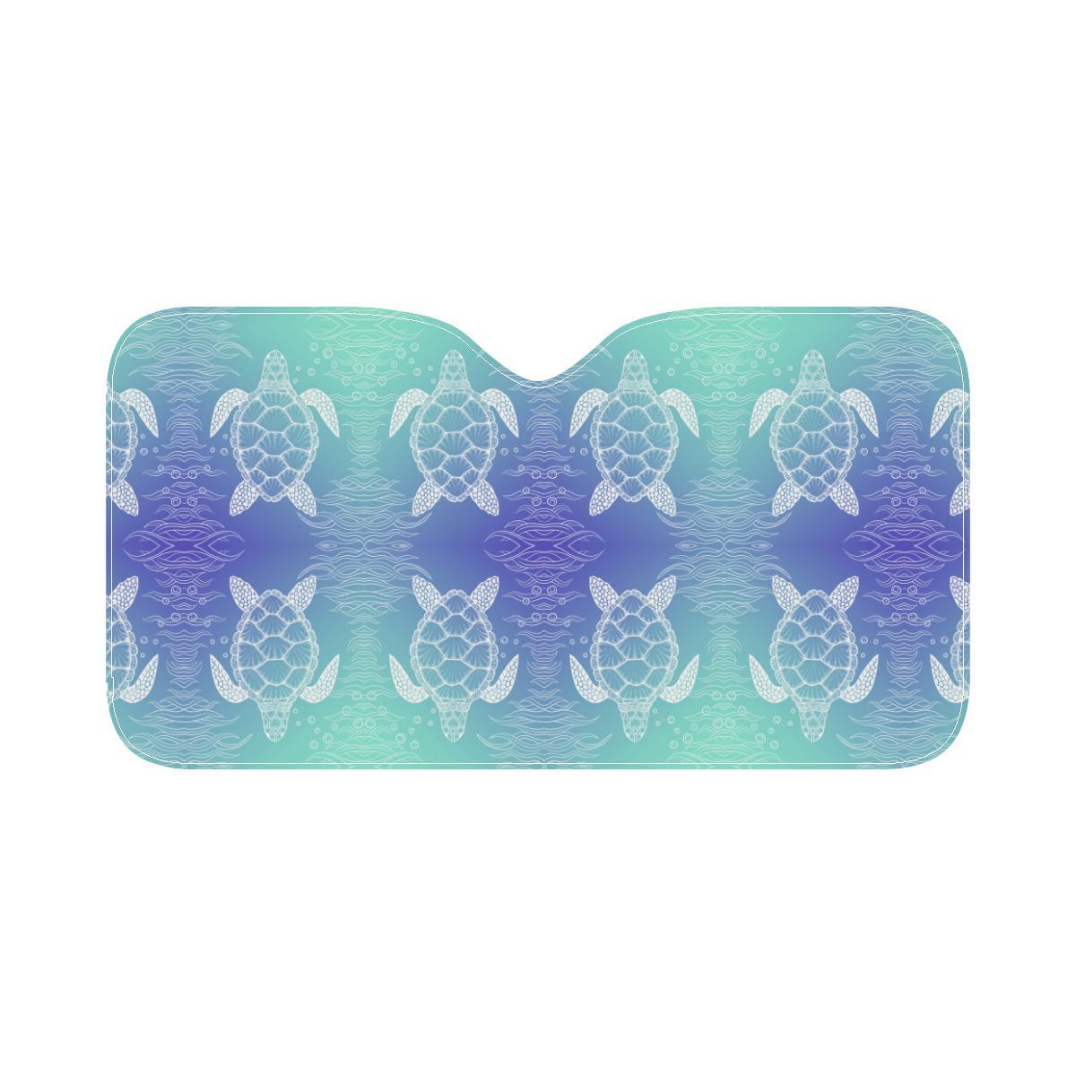 Sea Turtle Draw Car Sun Shade-JorJune