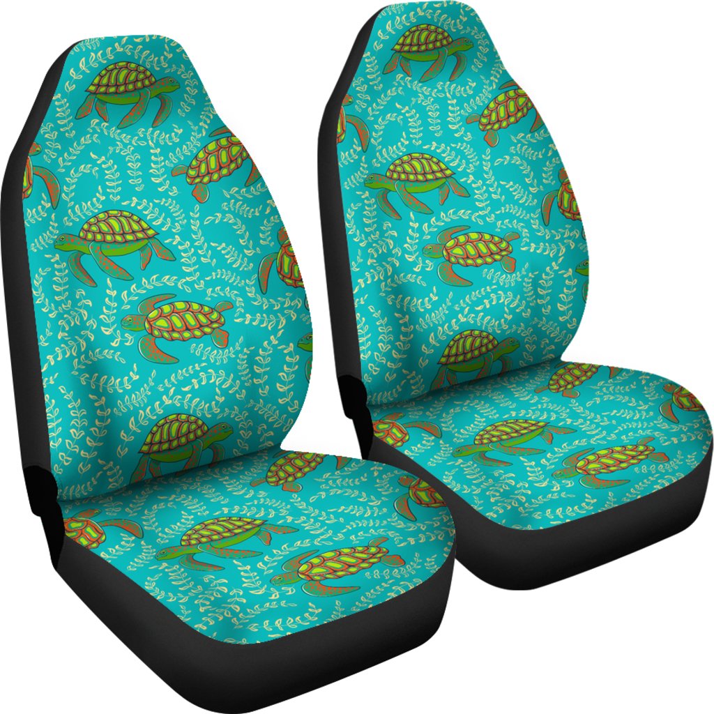 Sea Turtle Pattern Print Design T010 Universal Fit Car Seat Covers-JorJune