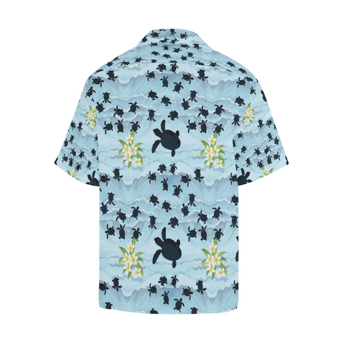Sea Turtle Pattern Print Design T011 Men Hawaiian Shirt-JorJune