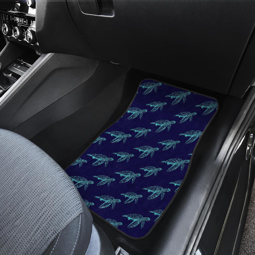 Sea Turtle Pattern Print Design T04 Car Floor Mats-JORJUNE.COM
