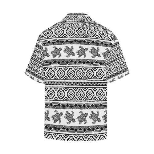 Sea Turtle Tribal Aztec Men Hawaiian Shirt