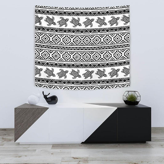 Sea Turtle Tribal Aztec Tapestry