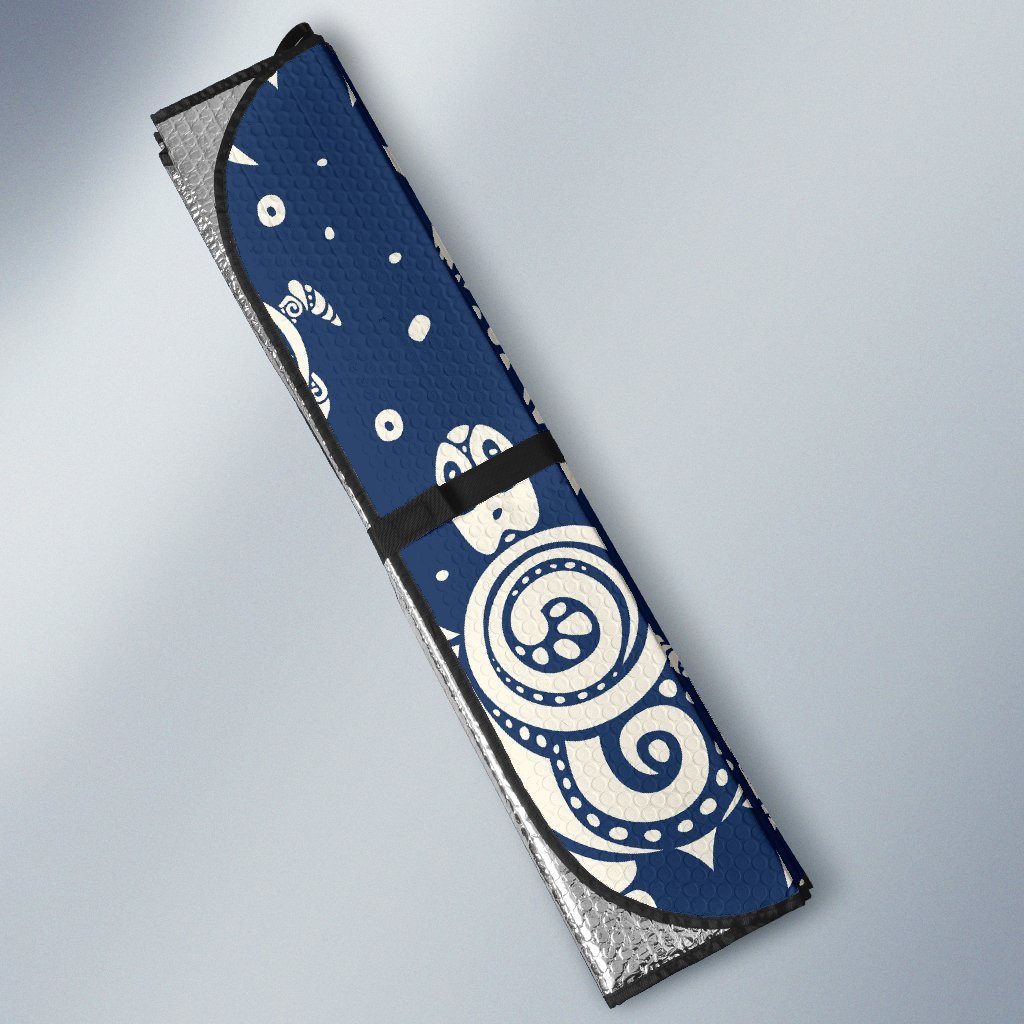 Sea Turtle Tribal Car Sun Shade-JorJune