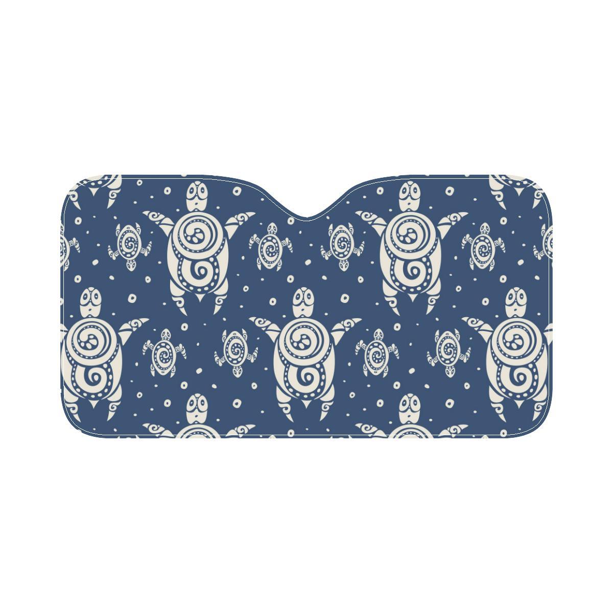 Sea Turtle Tribal Car Sun Shade-JorJune