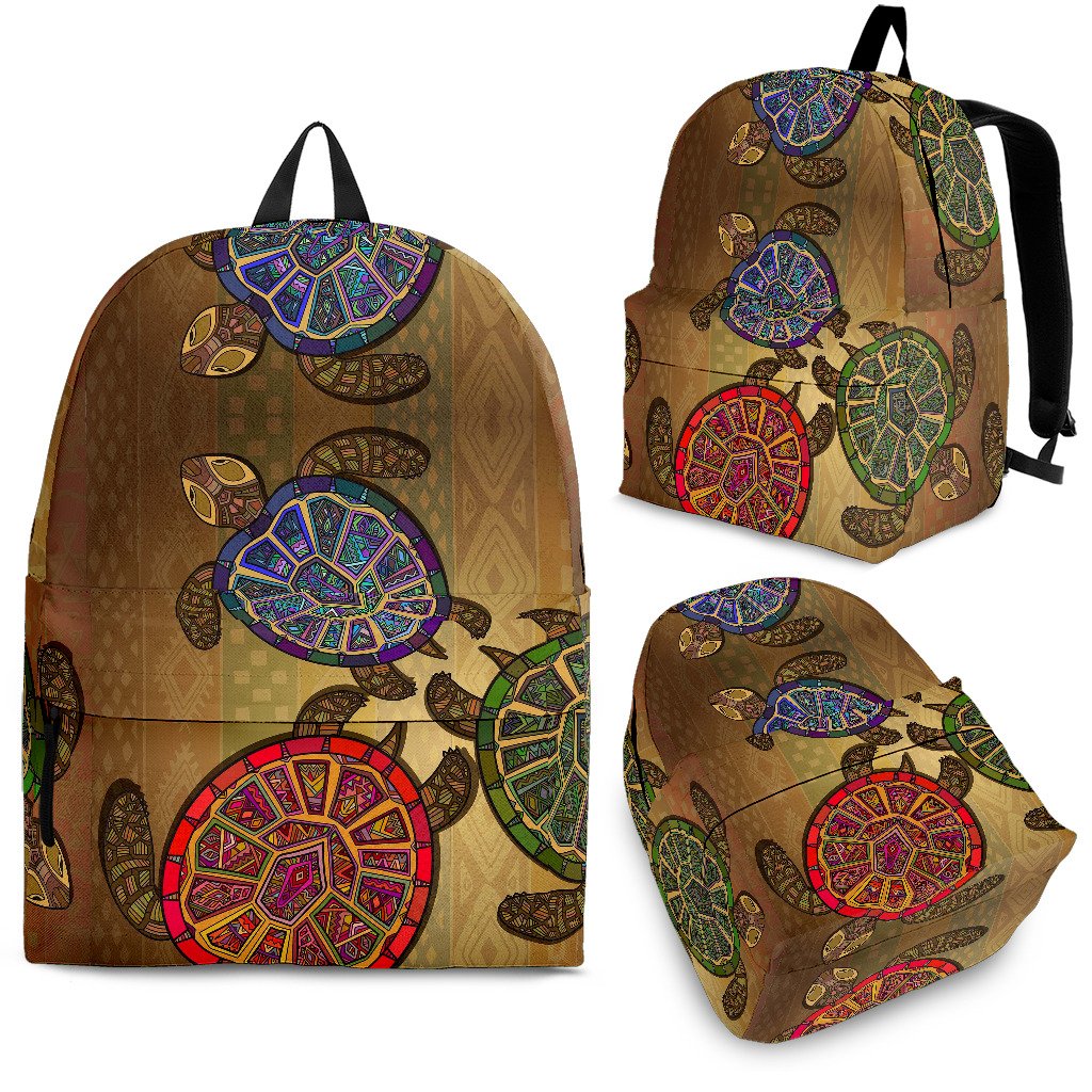 Sea Turtle Tribal Colorful Premium Backpack