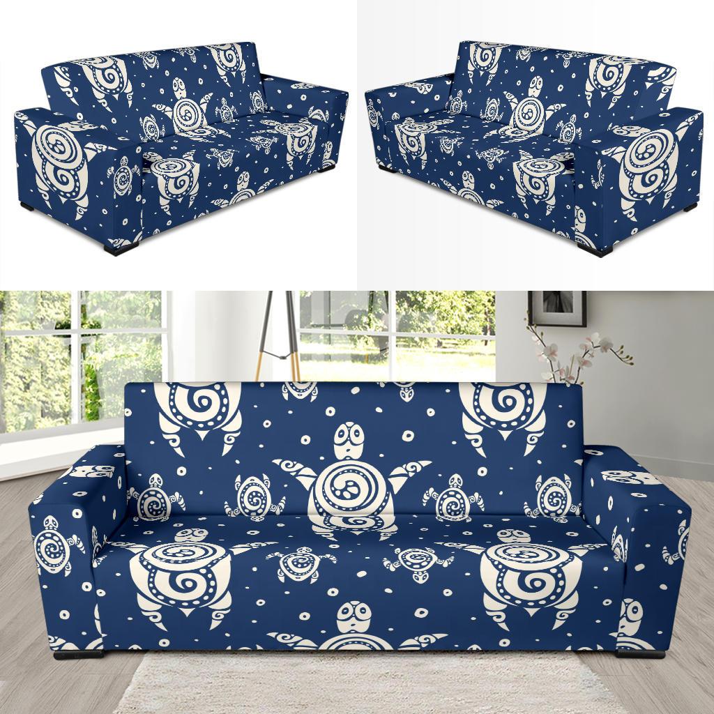 Sea Turtle Tribal Sofa Slipcover-JORJUNE.COM