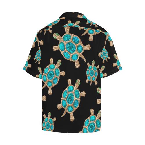 Sea Turtle Turquoise diamond Men Hawaiian Shirt