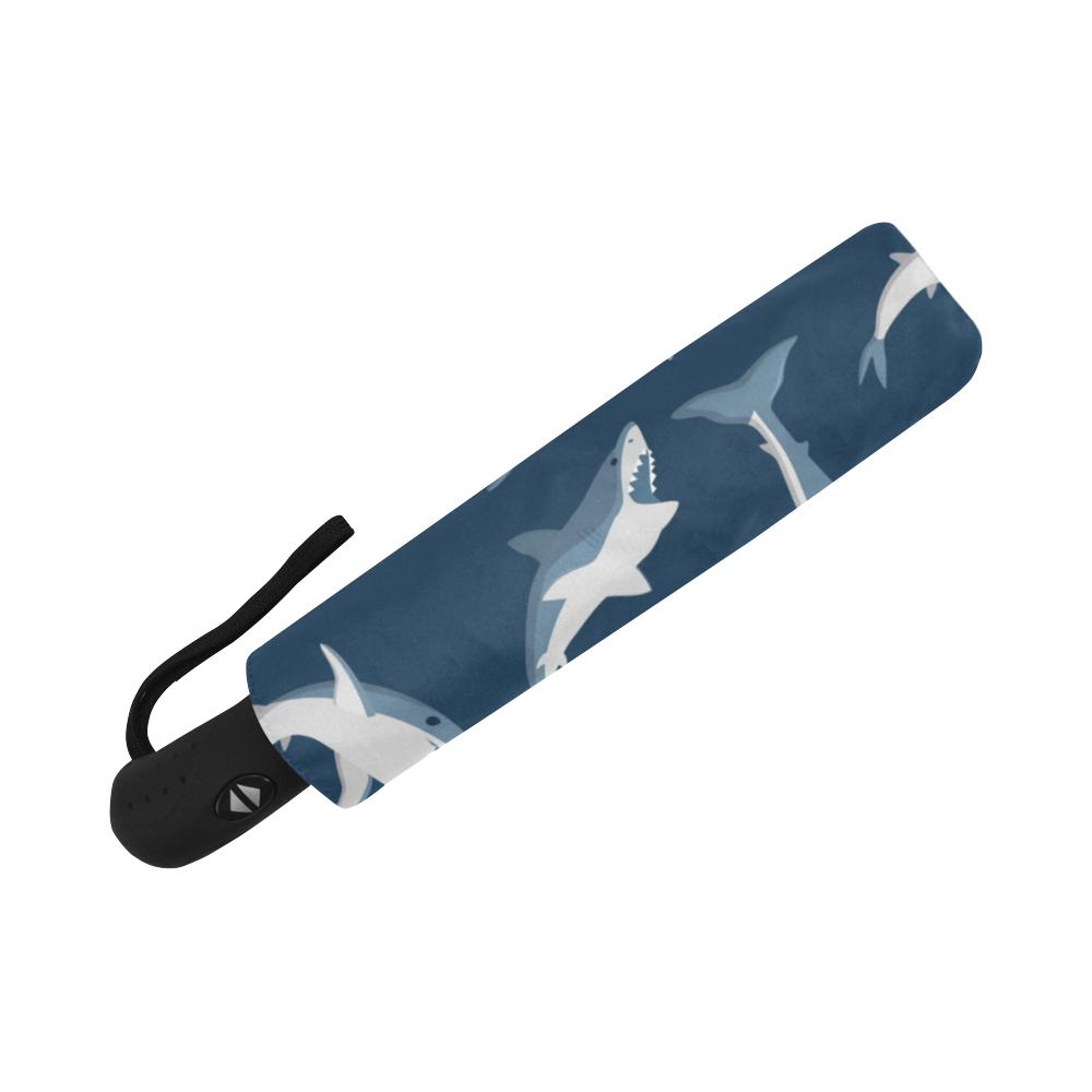 Shark Action Pattern Automatic Foldable Umbrella