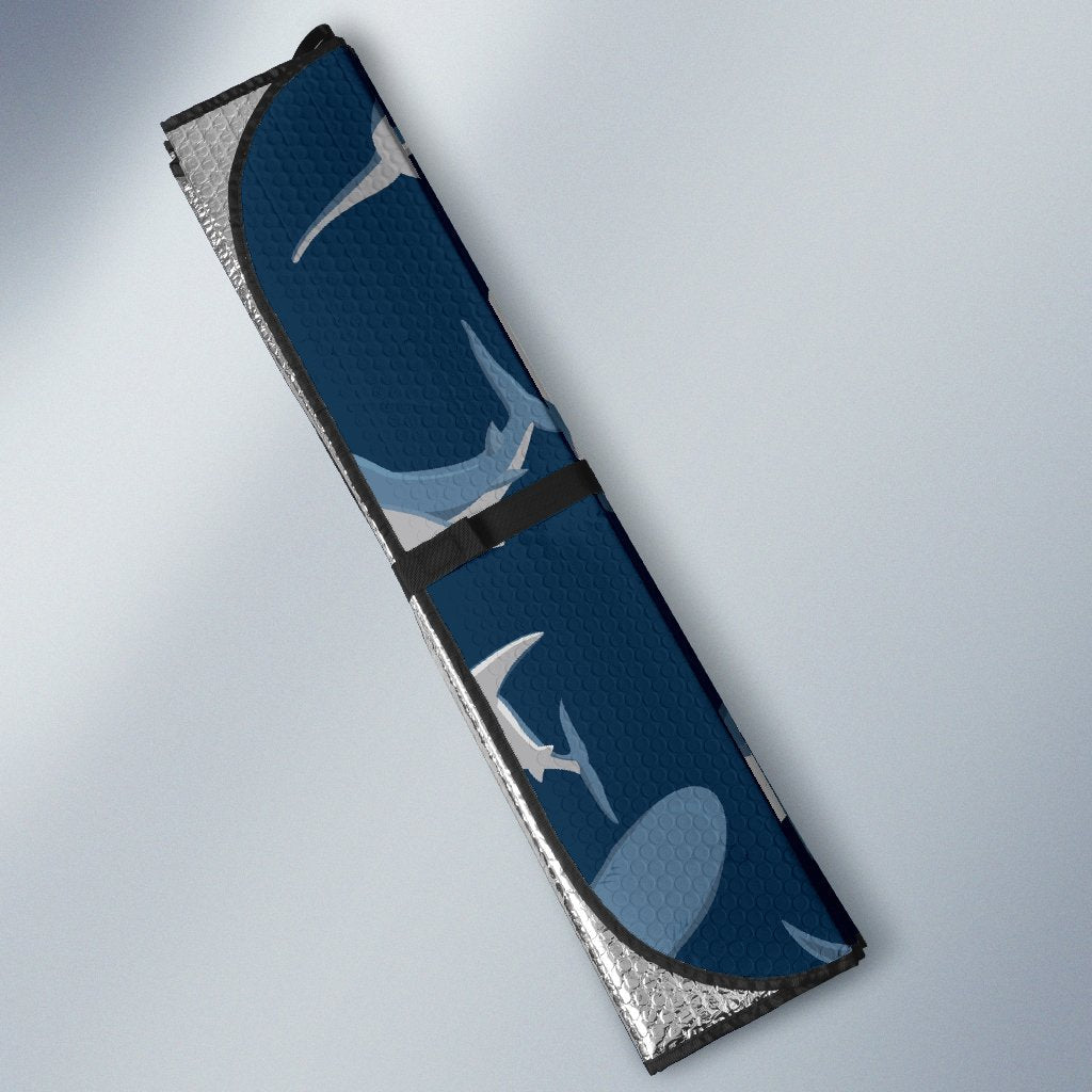 Shark Action Pattern Car Sun Shade-JorJune