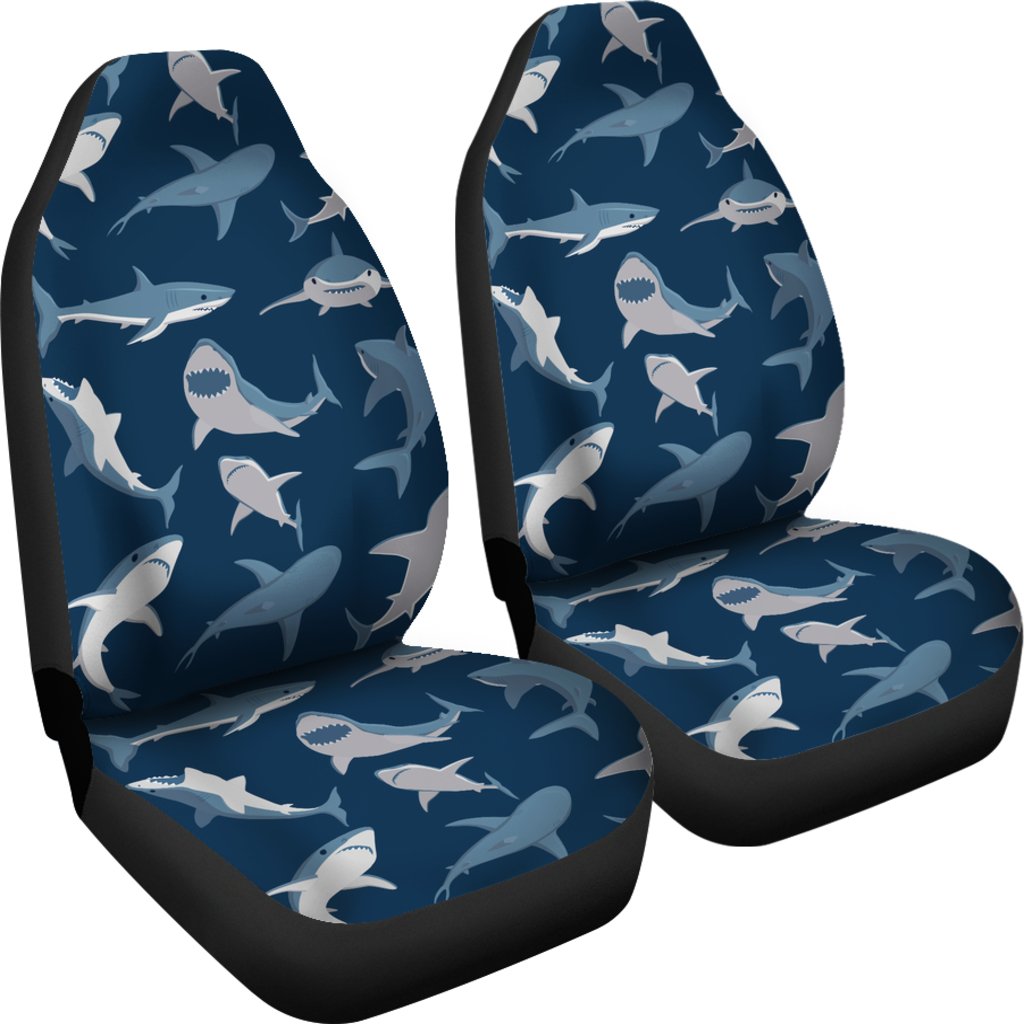 Shark Action Pattern Universal Fit Car Seat Covers