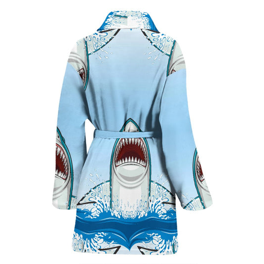 Shark Bite Women Bath Robe