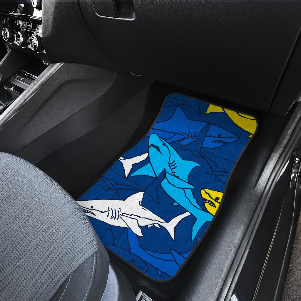 Shark Color Pattern Car Floor Mats