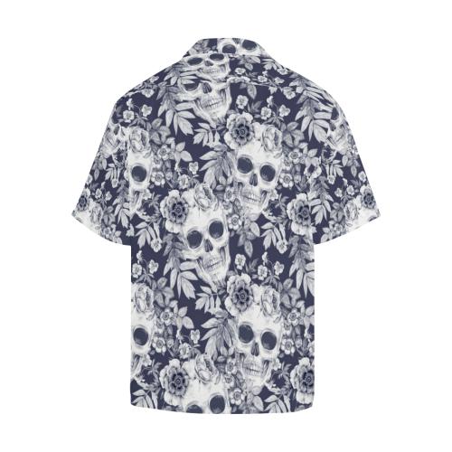 Skull Floral Beautiful Men Hawaiian Shirt