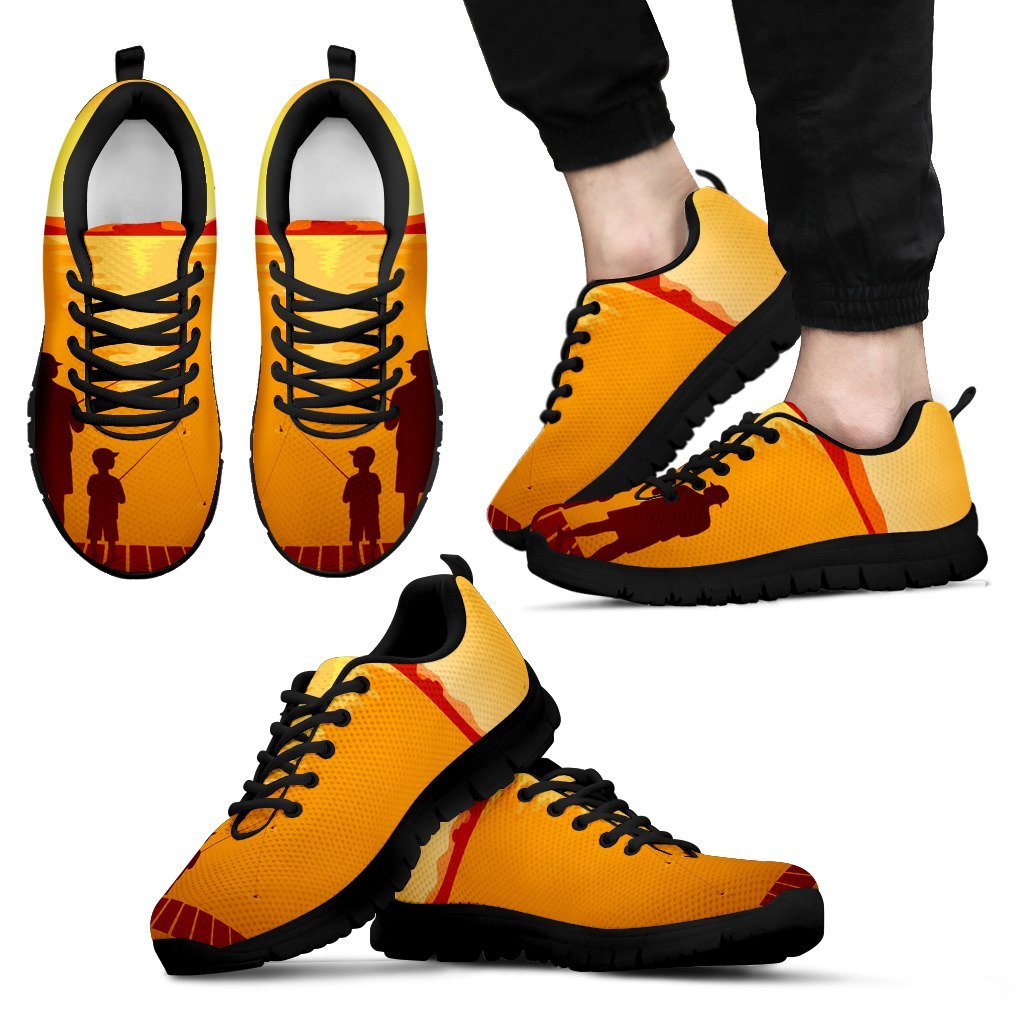 Son Dad Fishing Men Sneakers