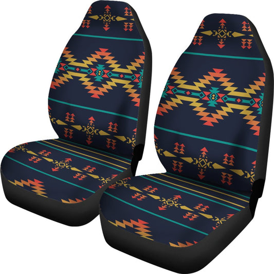 Southwest American Design Themed Print Universal Fit Car Seat Covers-JorJune