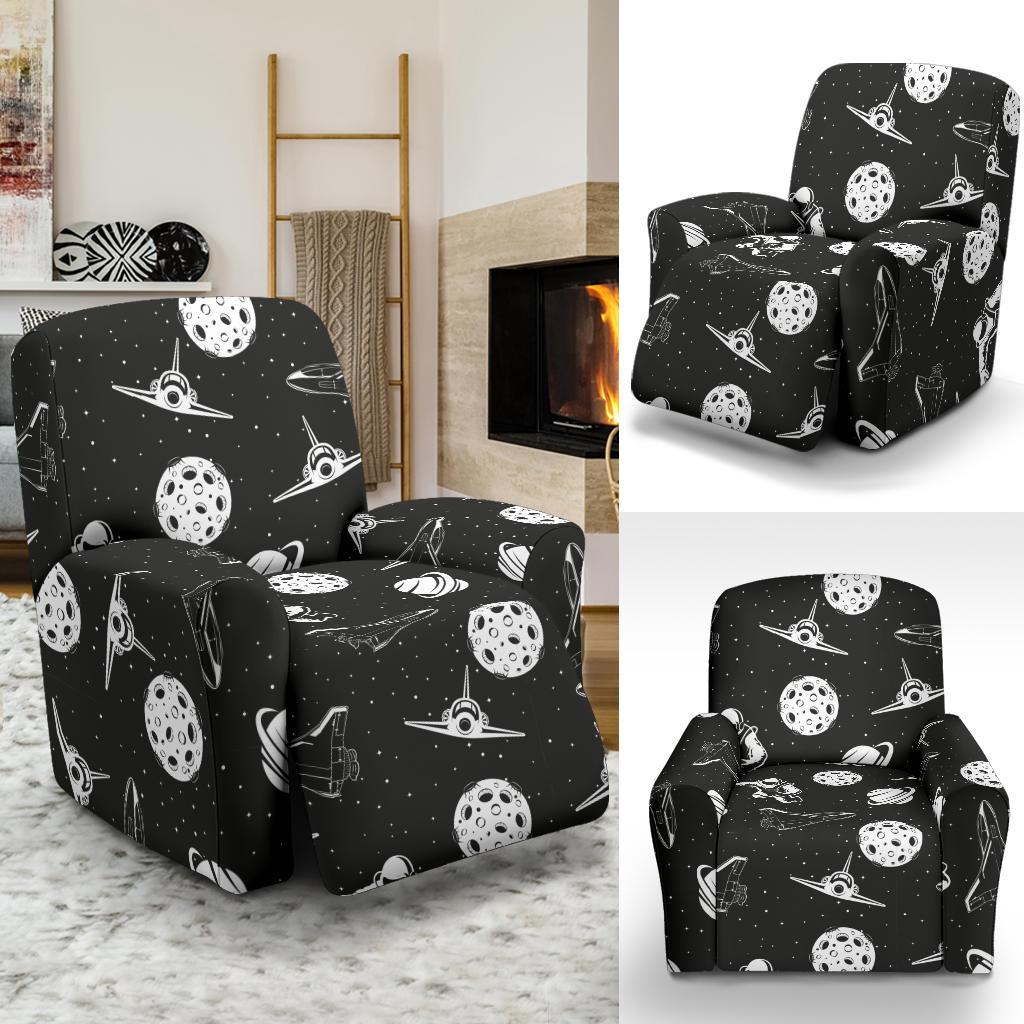 Space Astronauts Print Recliner Slipcover-JORJUNE.COM