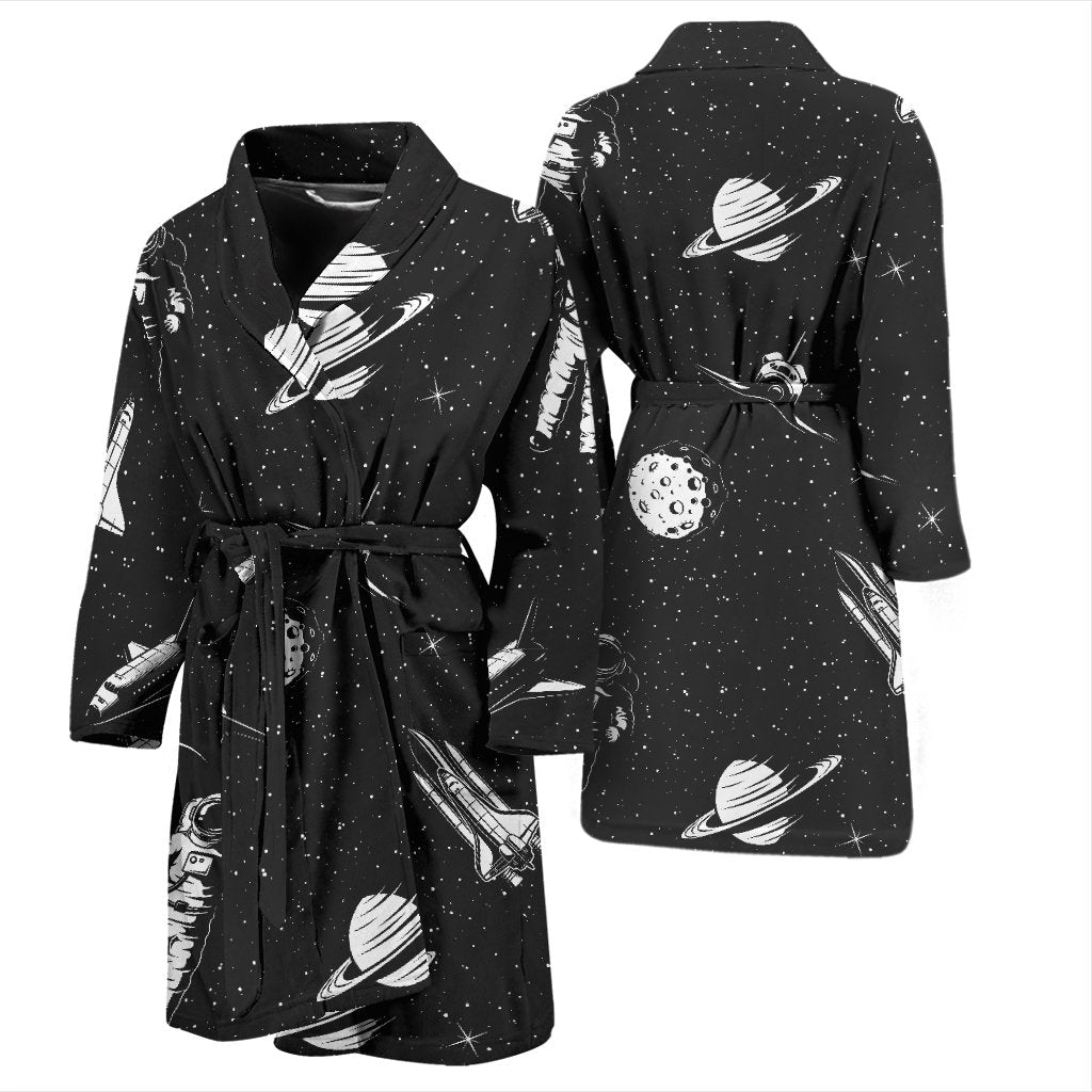Space Pattern Men Bath Robe