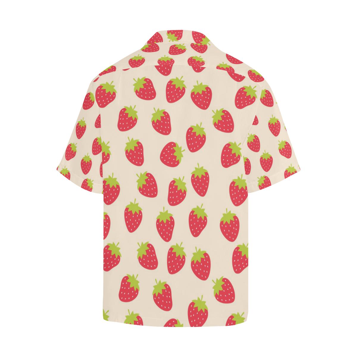 Strawberry Pattern Print Design SB02 Men Hawaiian Shirt-JorJune