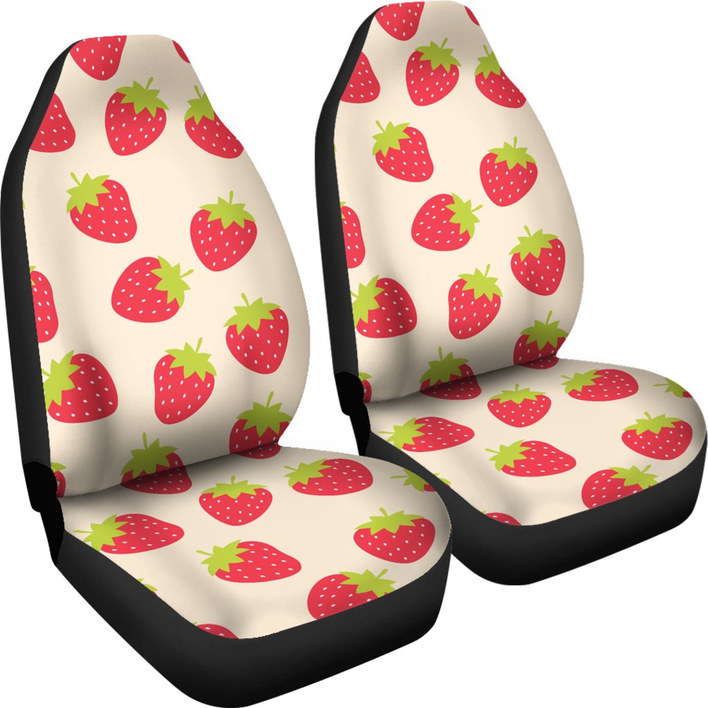 Strawberry Pattern Print Design SB02 Universal Fit Car Seat Covers-JorJune