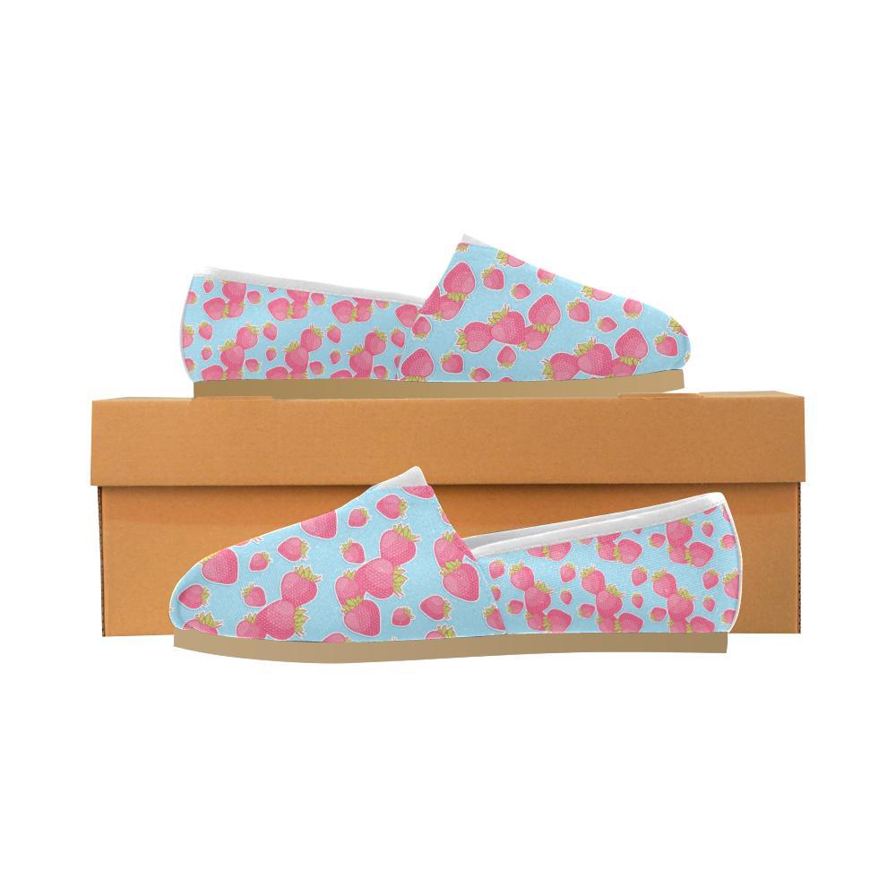 Strawberry Pattern Print Design SB04 Women Casual Shoes-JorJune.com