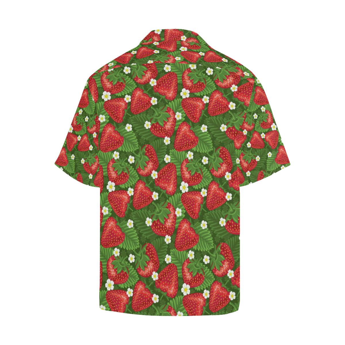 Strawberry Pattern Print Design SB05 Men Hawaiian Shirt-JorJune
