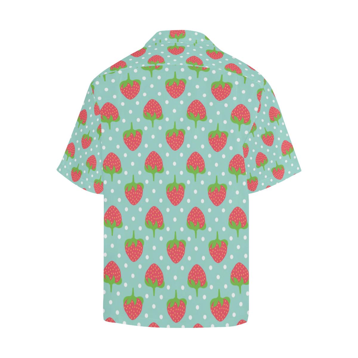 Strawberry Pattern Print Design SB06 Men Hawaiian Shirt-JorJune